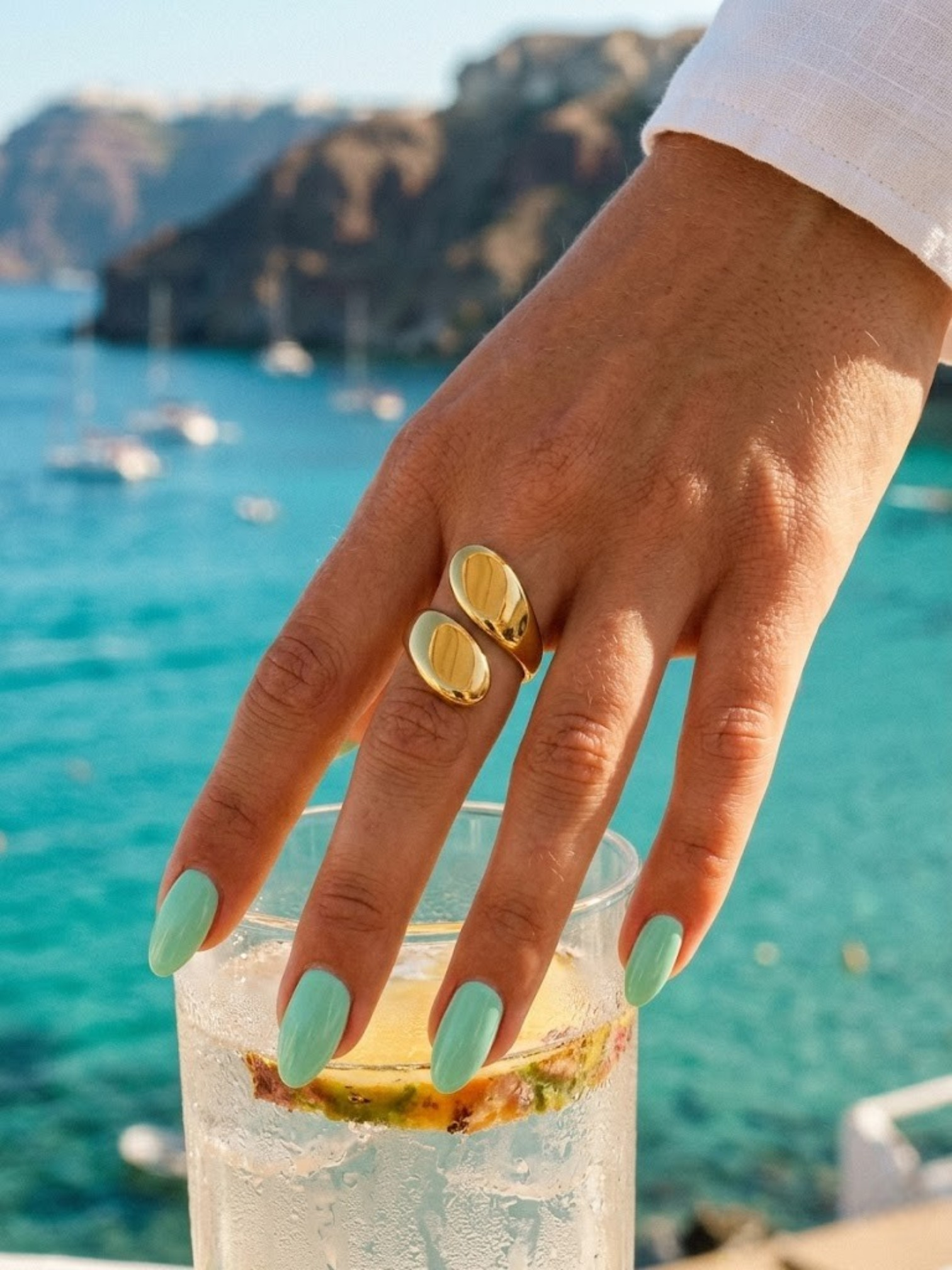 Bague Éclipse Dorée