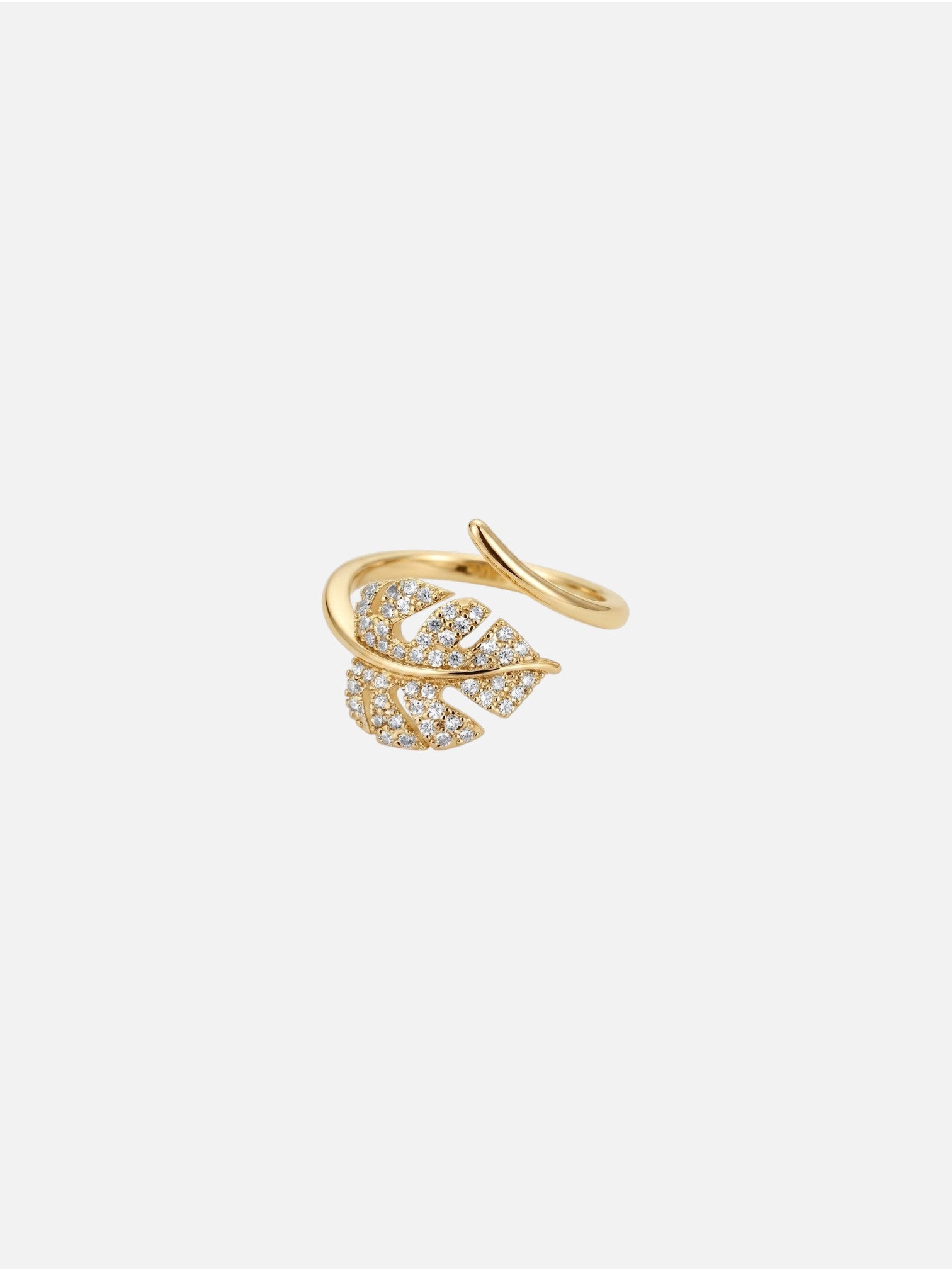 Bague Plume Céleste Dorée