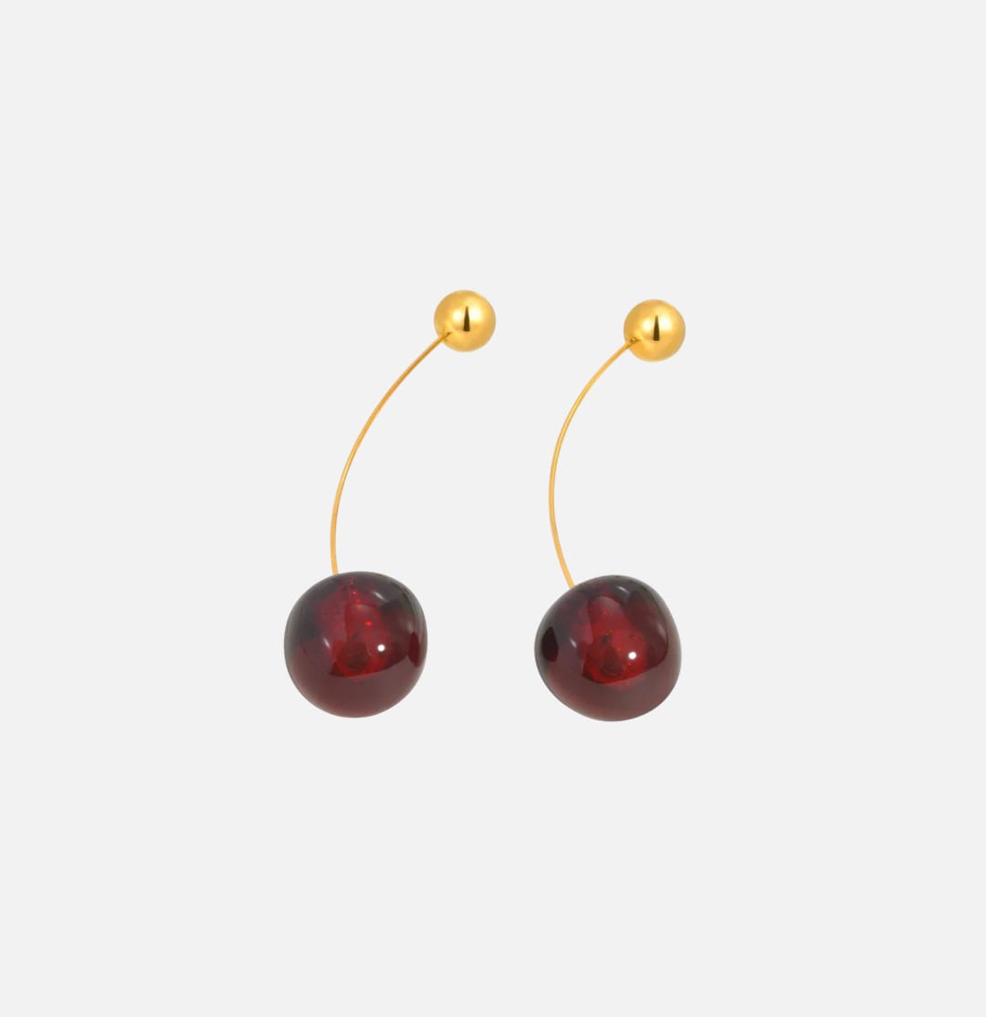 Boucles d'oreilles Cerisier