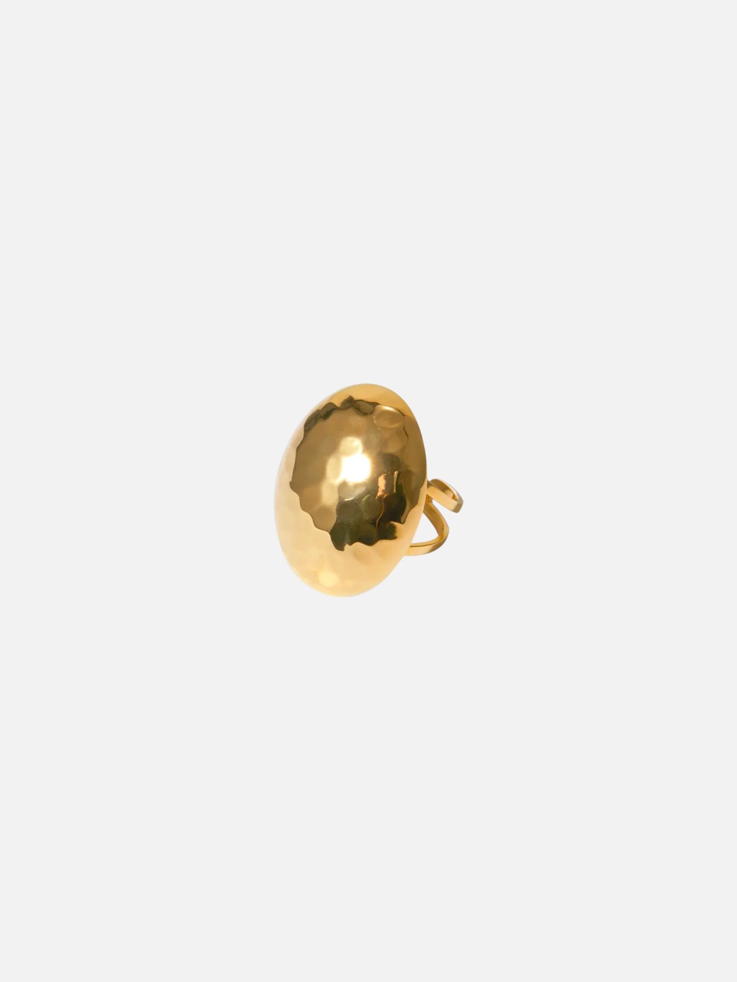Bague Dôme Martelé