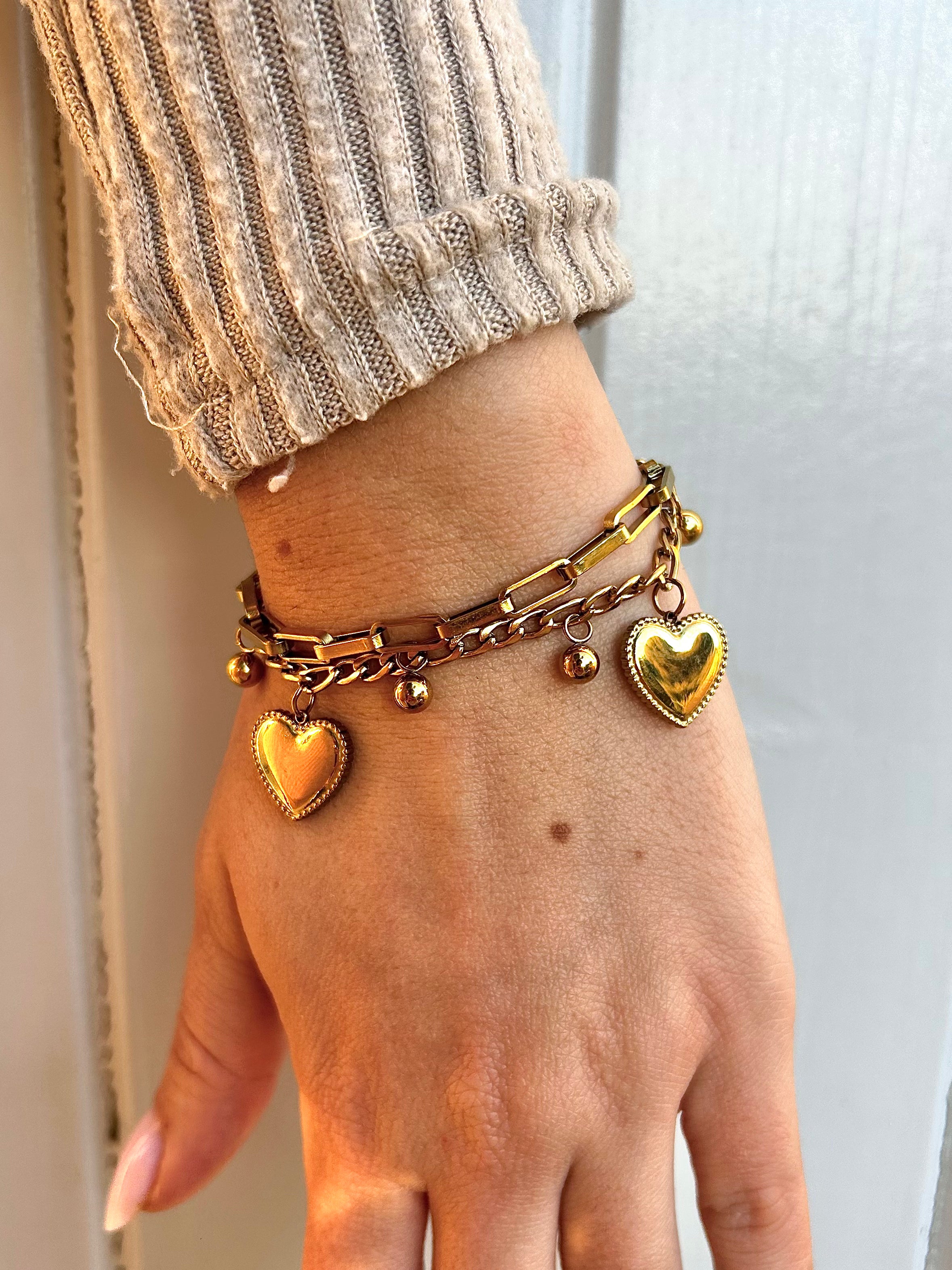 Bracelet Duo d'Amour Doré