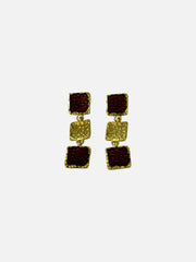 Boucles d’oreilles Carré d’Or