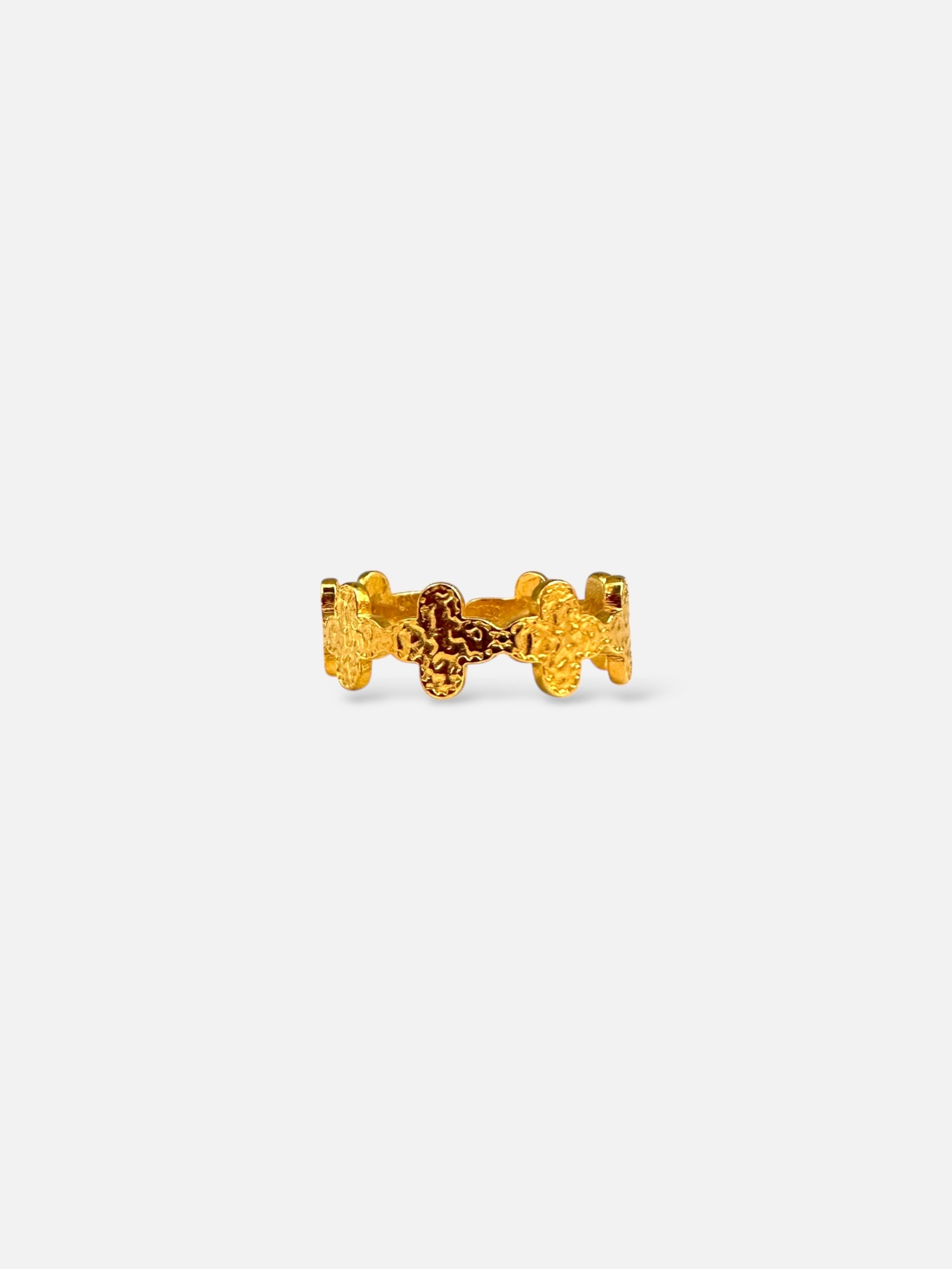 Bague Couronne Dorée