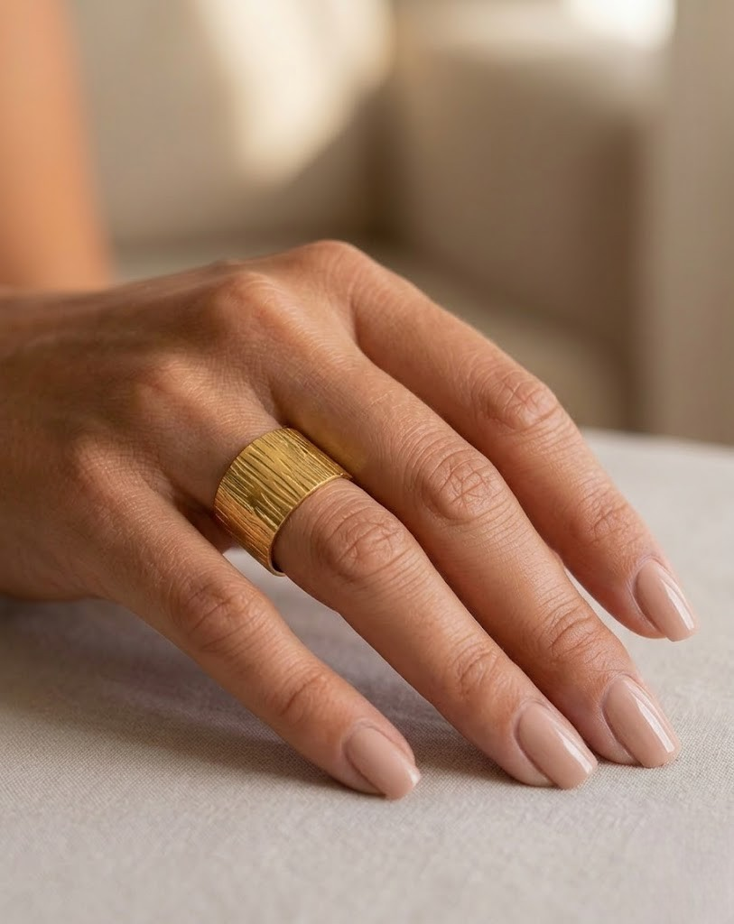 Bague Écorce Dorée
